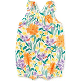 Cross-Back Baby Romper, Natural