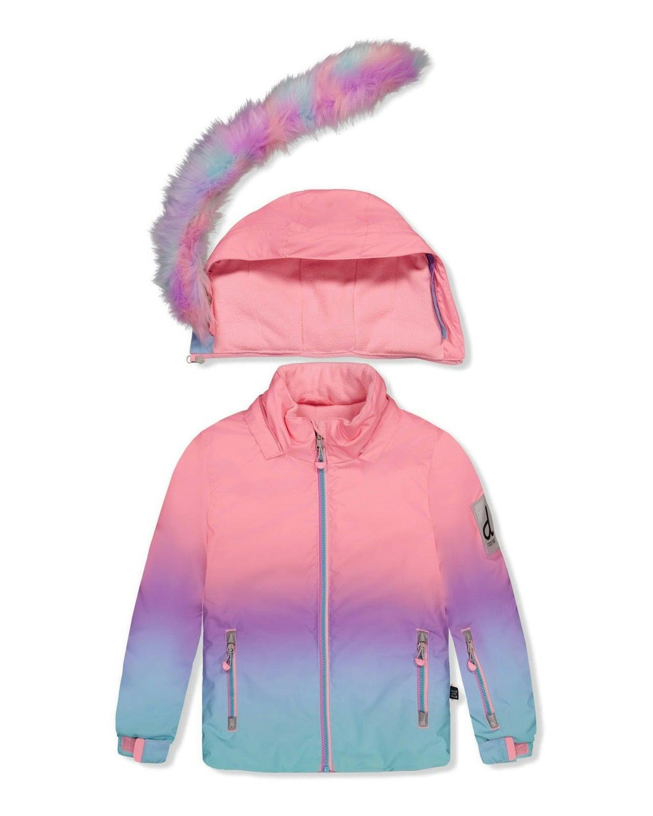 Two Piece Play Snowsuit Pink To Blue Gradient
