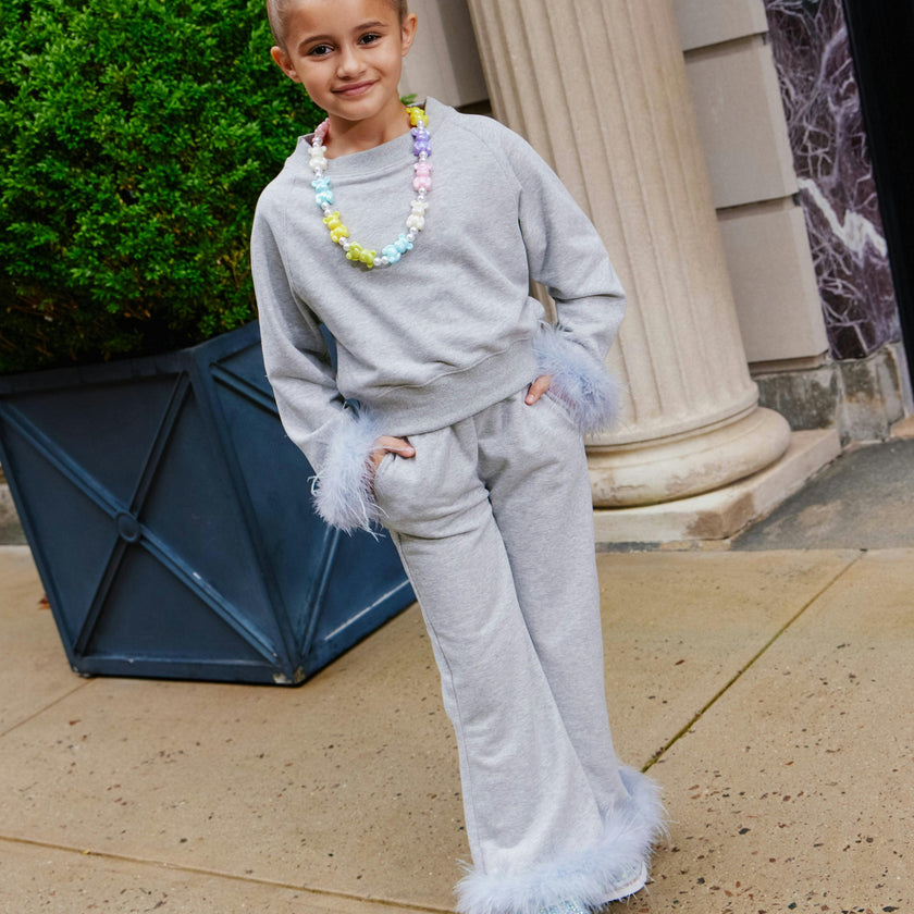 Grey Feather Athletic Set