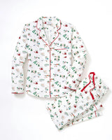 Women's Twill Pajama Set in North Pole Chronicles