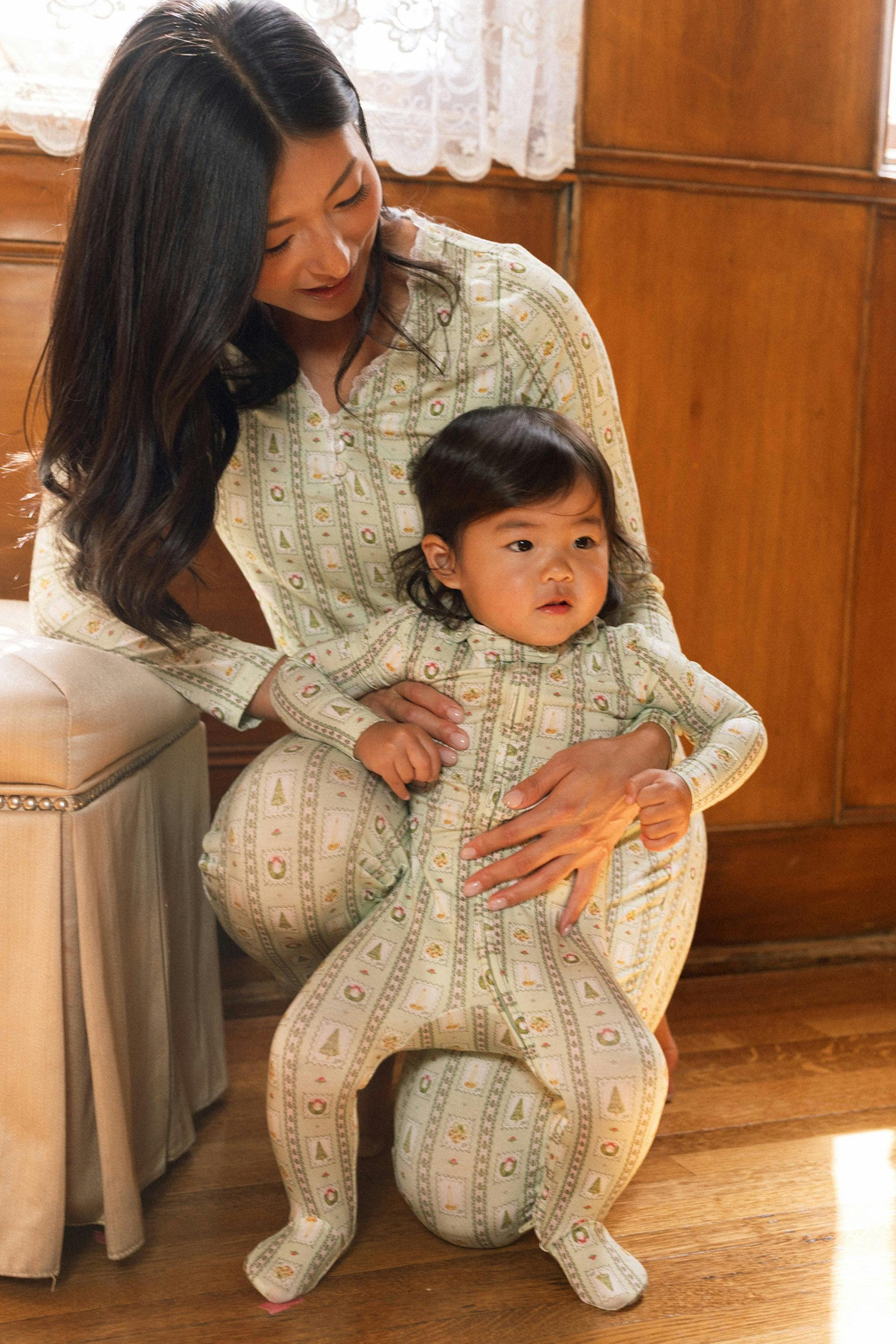 Baby So Soft Onesie in Merry Mail Linear