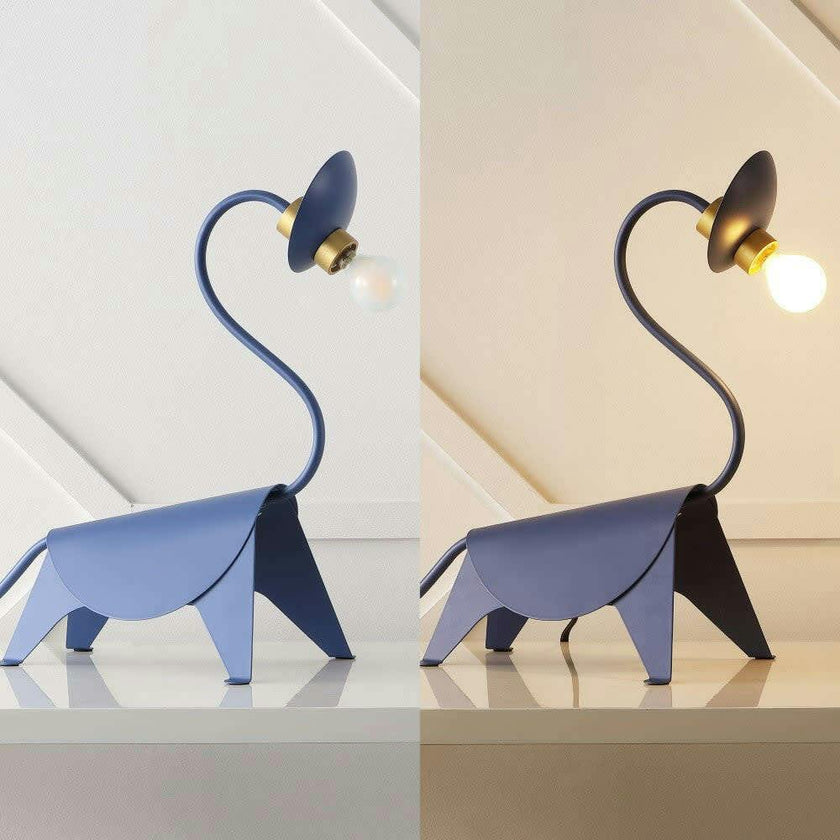 Bradley 16" Modern Industrial Iron Brachiosaurus LED Kids' Lamp