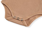 Tawny Rose Waffle Long Sleeve One Piece