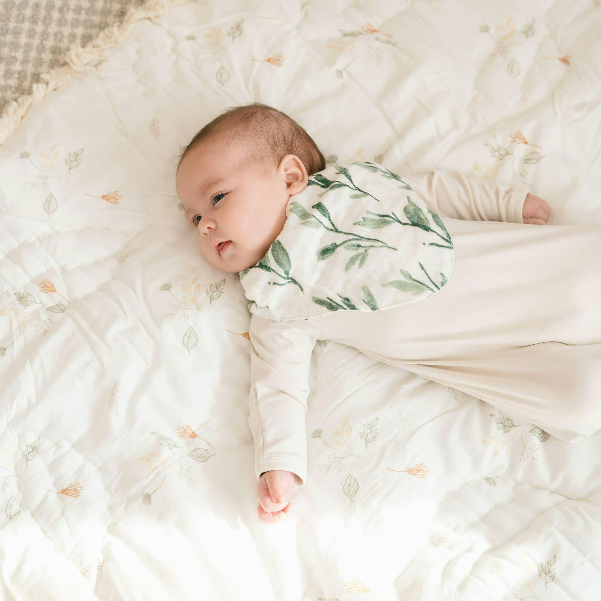 Willow Quilted Baby Play Mat (Dainty Leaf)