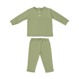 Texture Dot 2-Piece Top & Pant Set