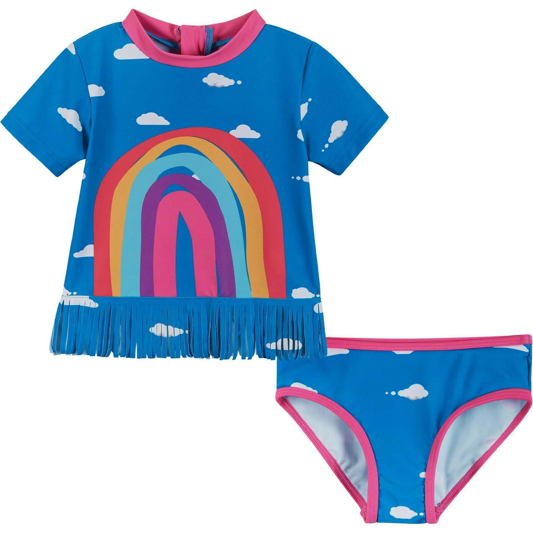 Fringe Rainbow Rashguard Set