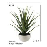 31.5" Artificial Agave Plant