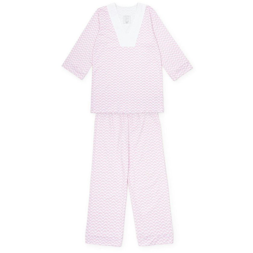 Julia Women's Pajama Pant Set Pretty Pink Bows
