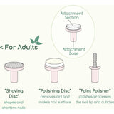 Baby Electric: Nail Trimmer: Replacement Heads - Pink 3pcs