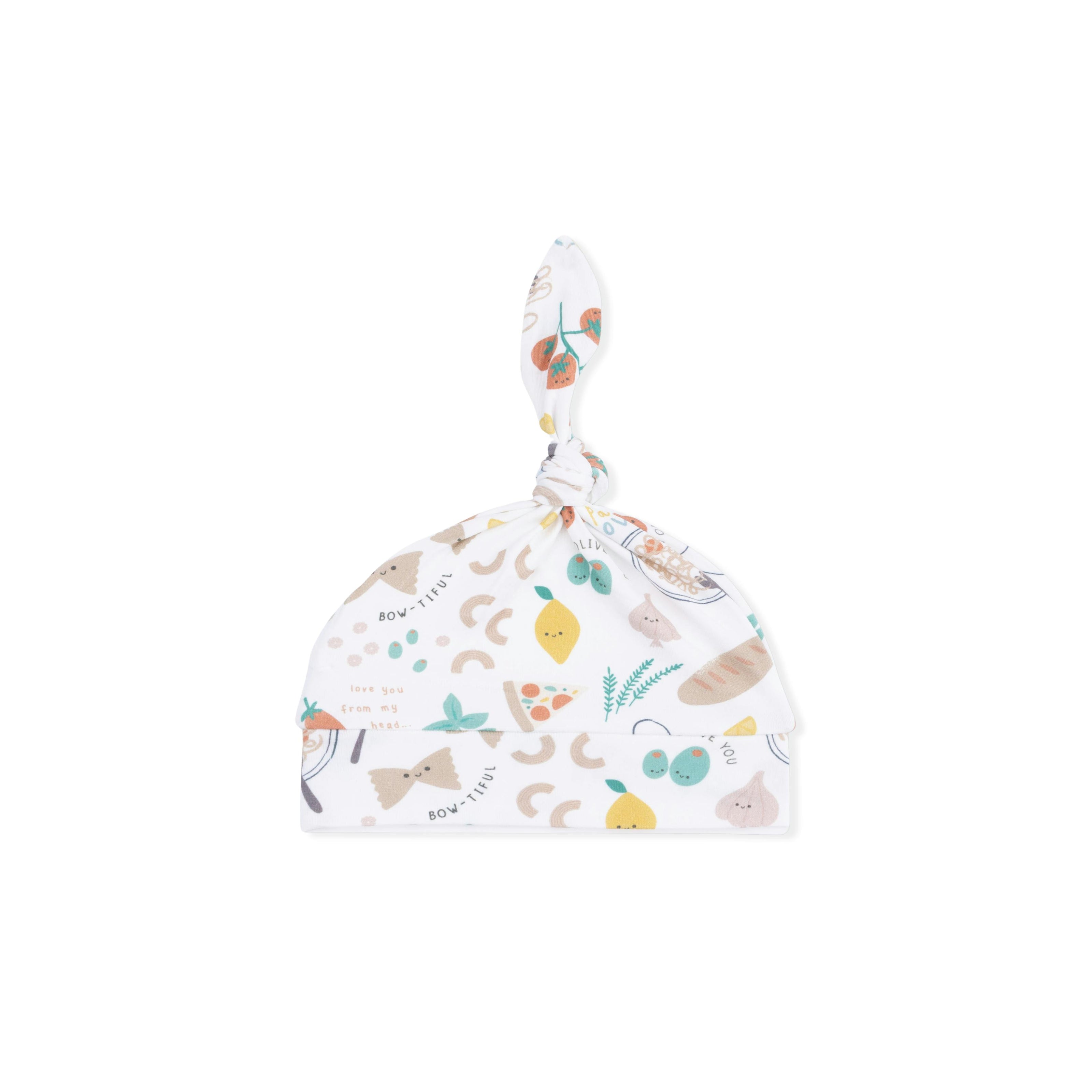 Pasta Lovers - Lap Shoulder Gown & Knotted Hat