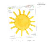Watercolor Sun • Extra Large • Peel-and-Stick Wall Decals