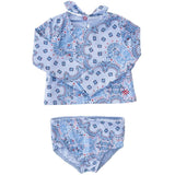 blakely long sleeve two piece swimsuit
