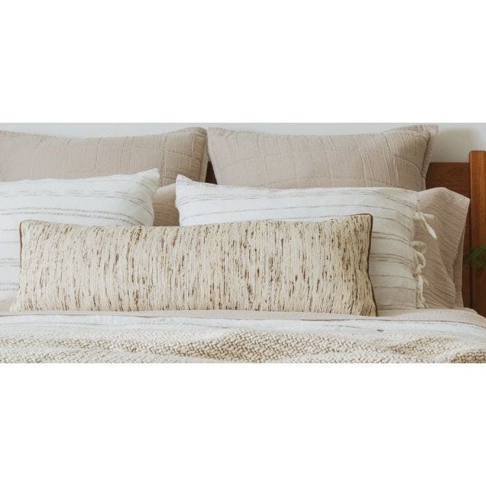 Gray Quilted Bedspread, Beige