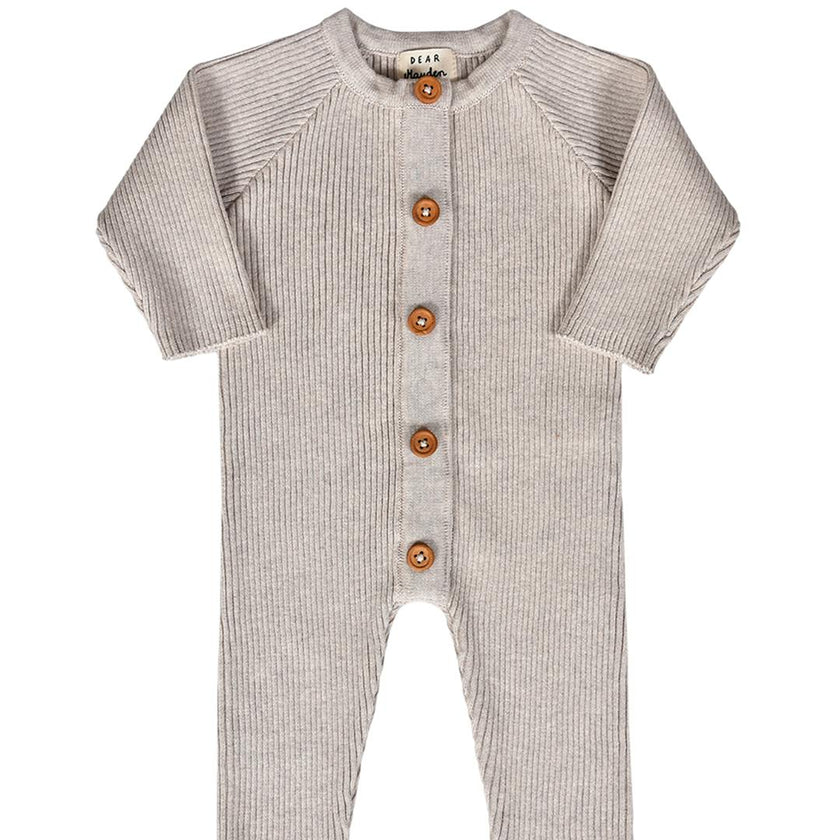 Jamie Magnetic Romper in Oatmeal