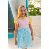 Gingham Multi Ruffle Dress