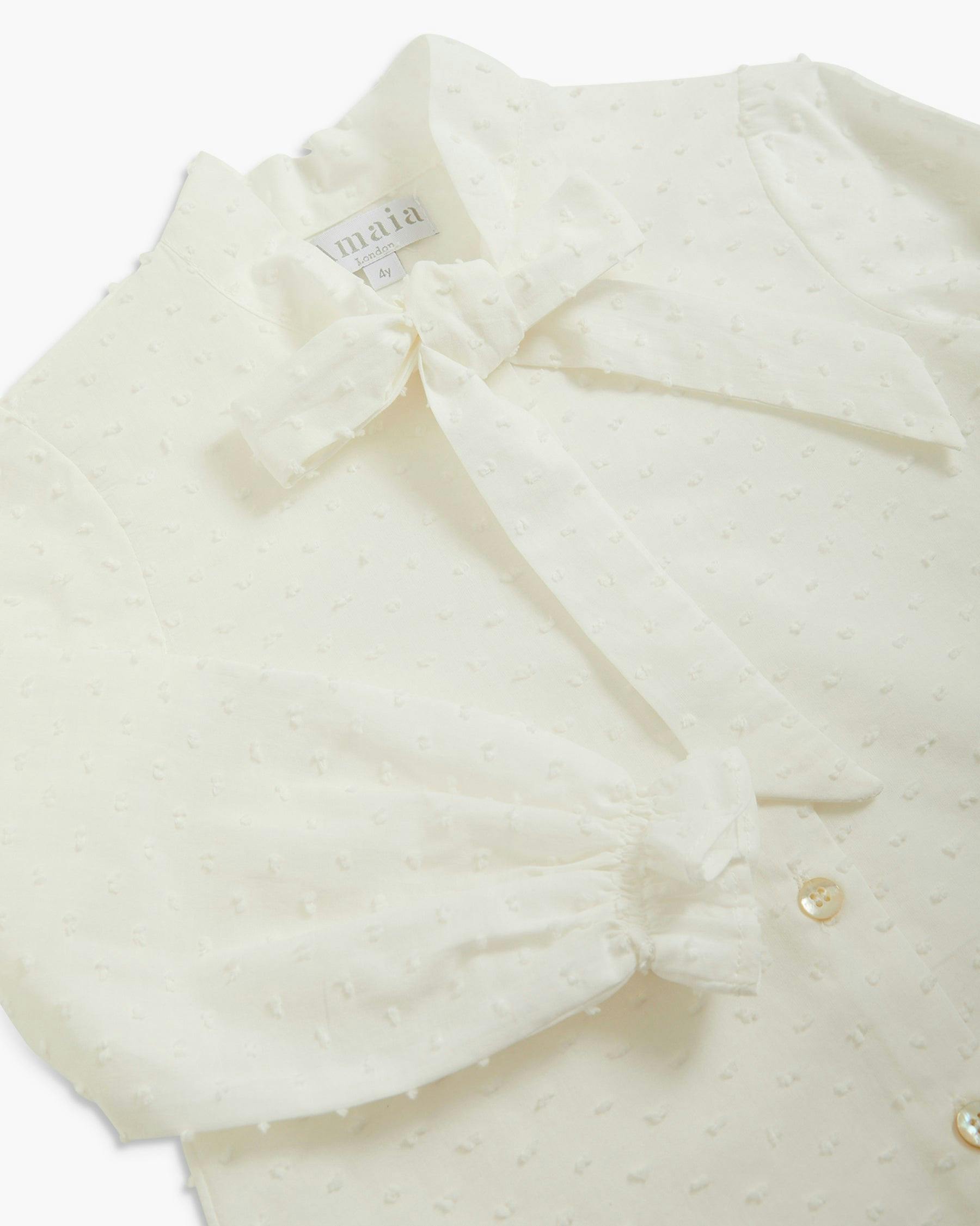 Amaia Blouse White Plumetis