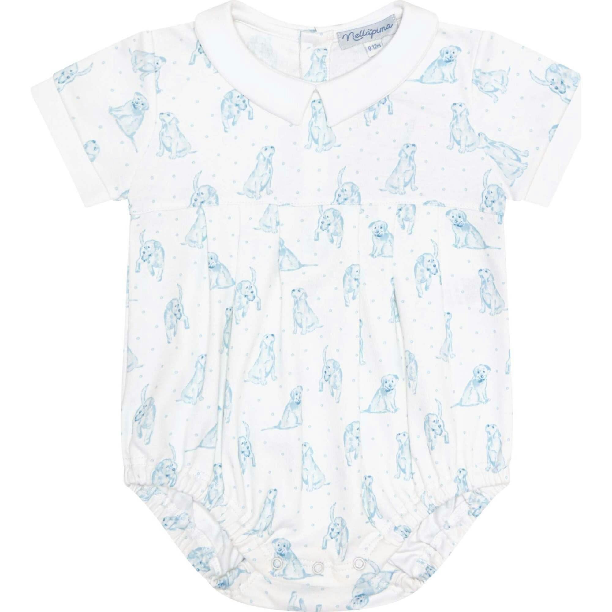 Blue Puppy Love Print Bubble