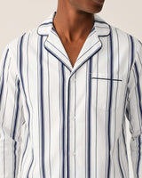 Men's Poplin Pajama Set in Parlor Stripe