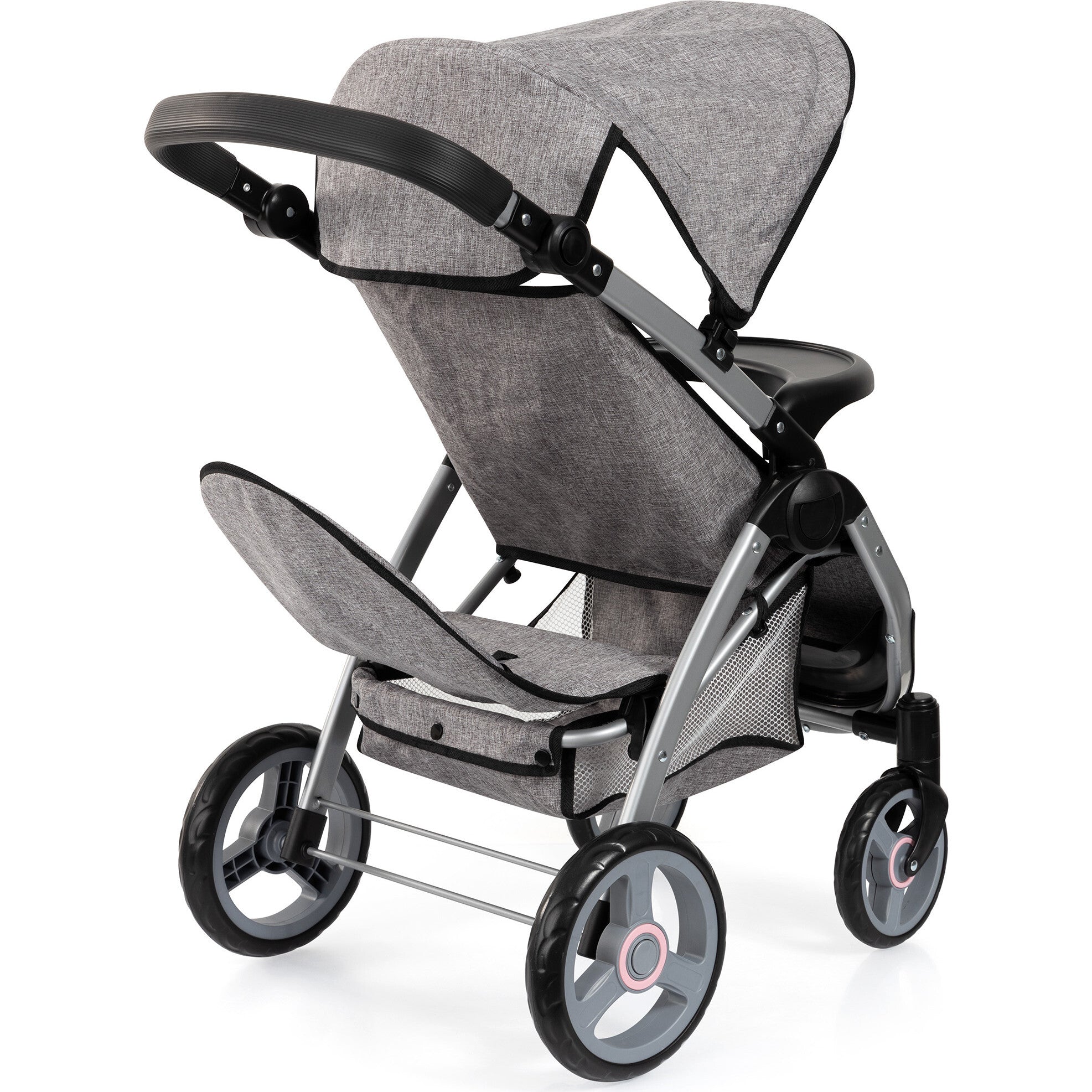 Bayer Design Dolls: Twin Star Stroller - Grey