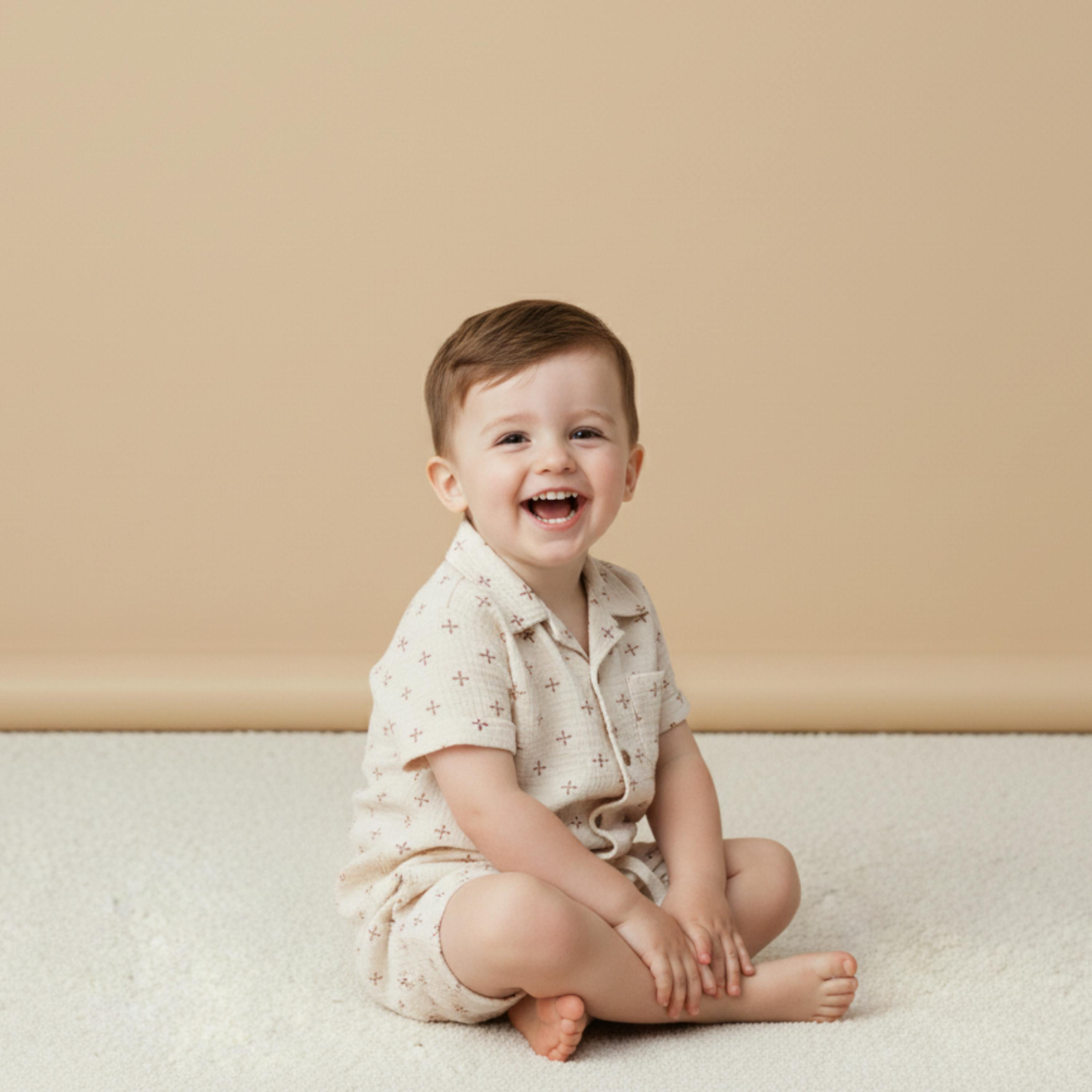 Organic Shirt & Shorts Set - Cross
