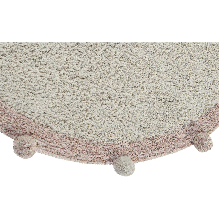 Bubbly Round Washable Rug