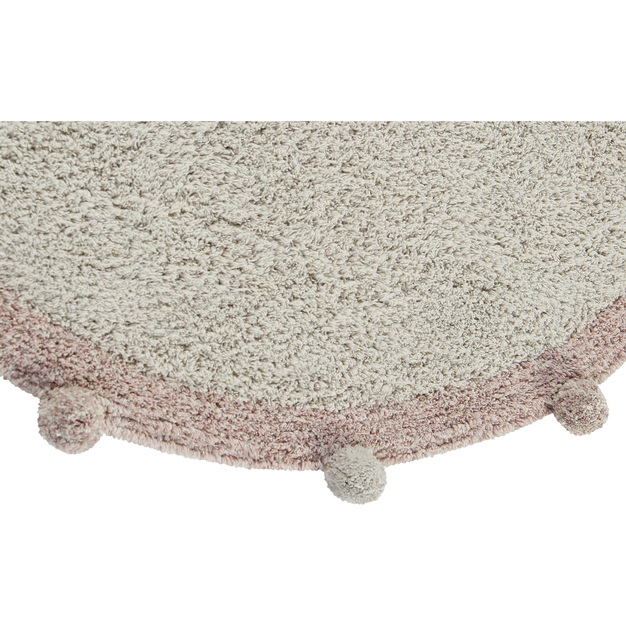 Bubbly Round Washable Rug