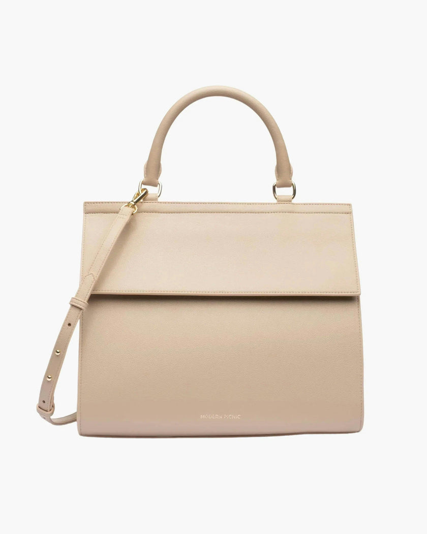 Large, Insulated, Chic Lunchbox, Cream