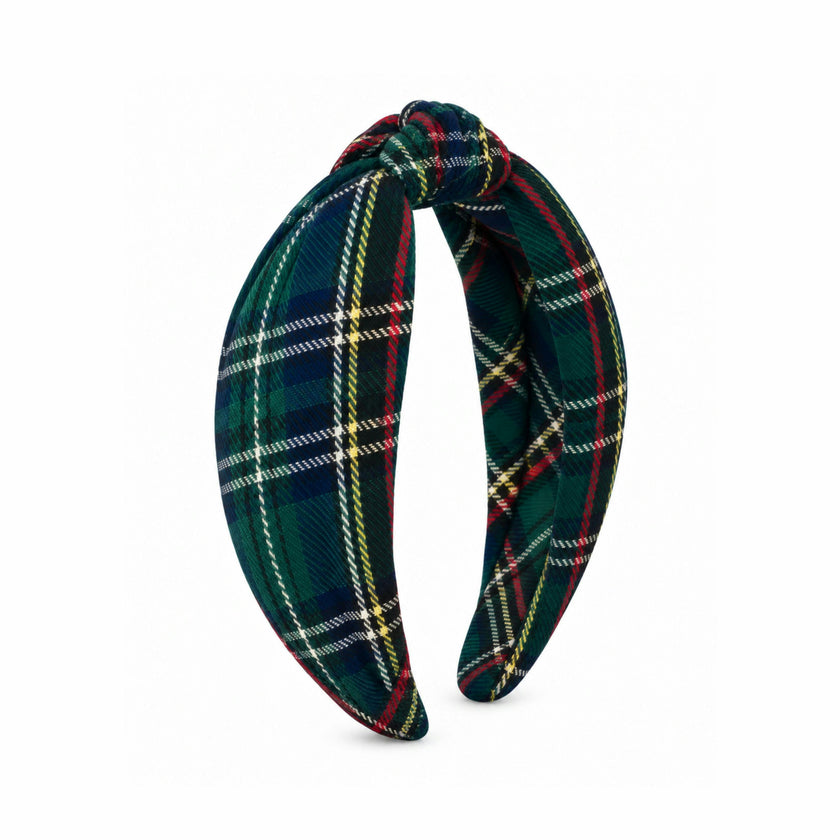 Plaid Knot Headband