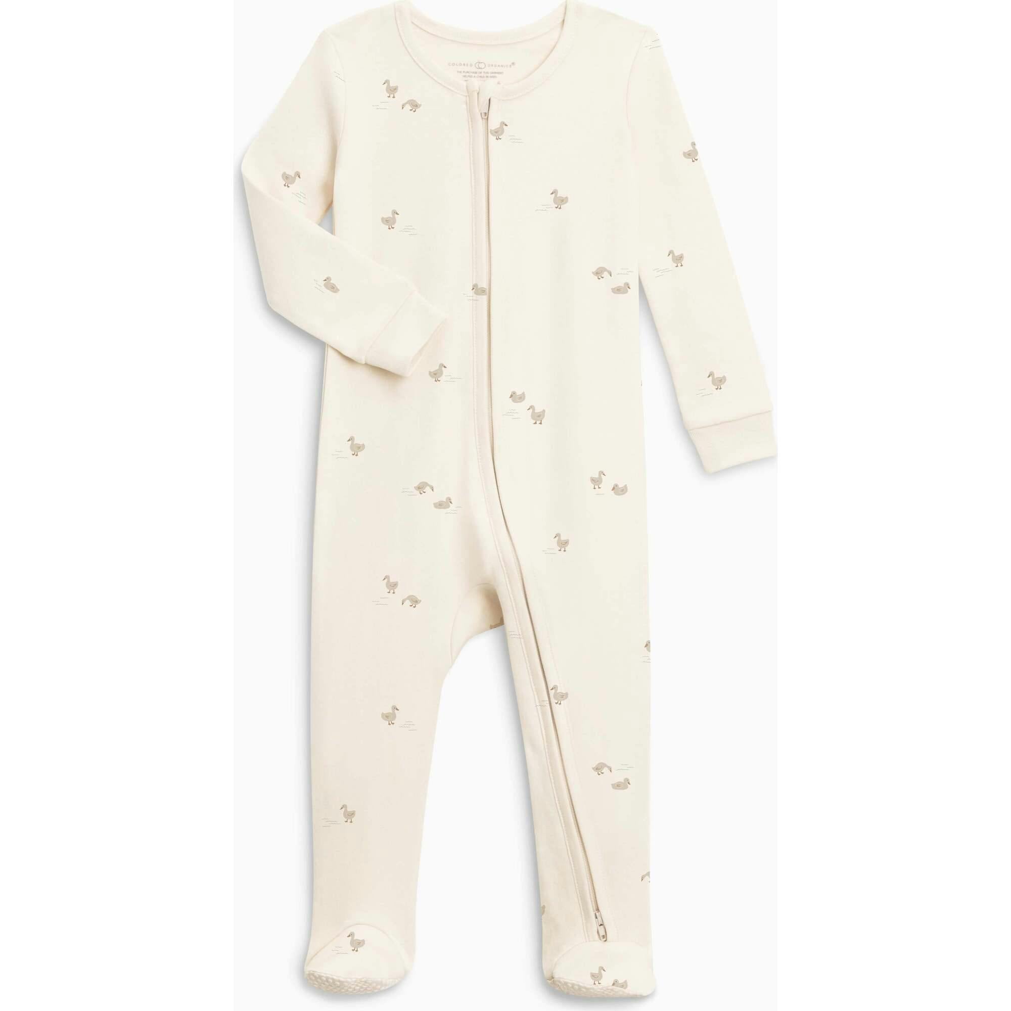 Peyton Zipper Sleeper | Duck / Oat + Chai