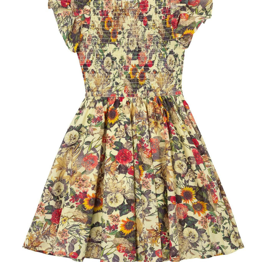Mini Hattie Dress in Rose Vine
