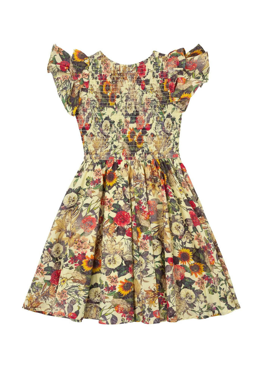 Mini Hattie Dress in Rose Vine