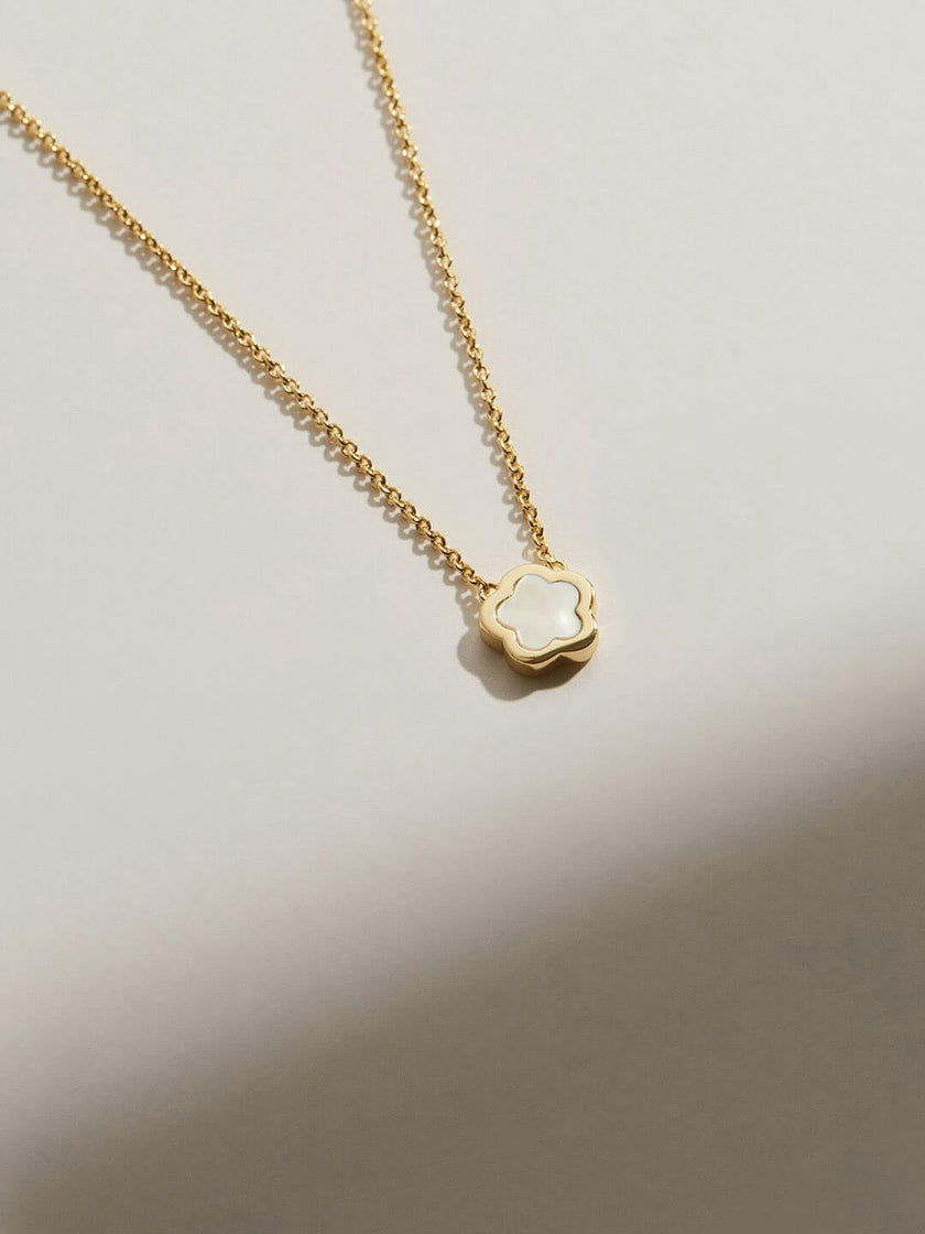 Mother of Pearl Inlay Flower Pendant - Saya