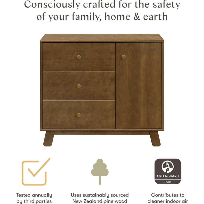 Hudson Modern 3-Drawer Compact Dresser (40")