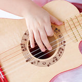 First Musical Guitar: Red Flame - Kid's Wooden Instrument