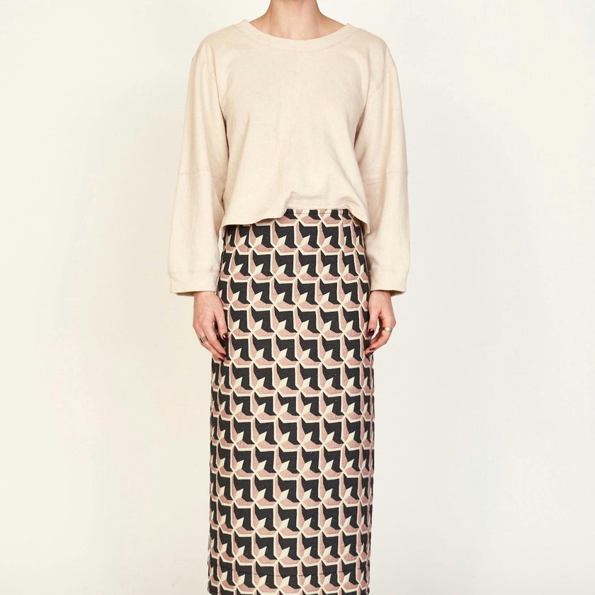 Lombok Skirt in Clay Parquet