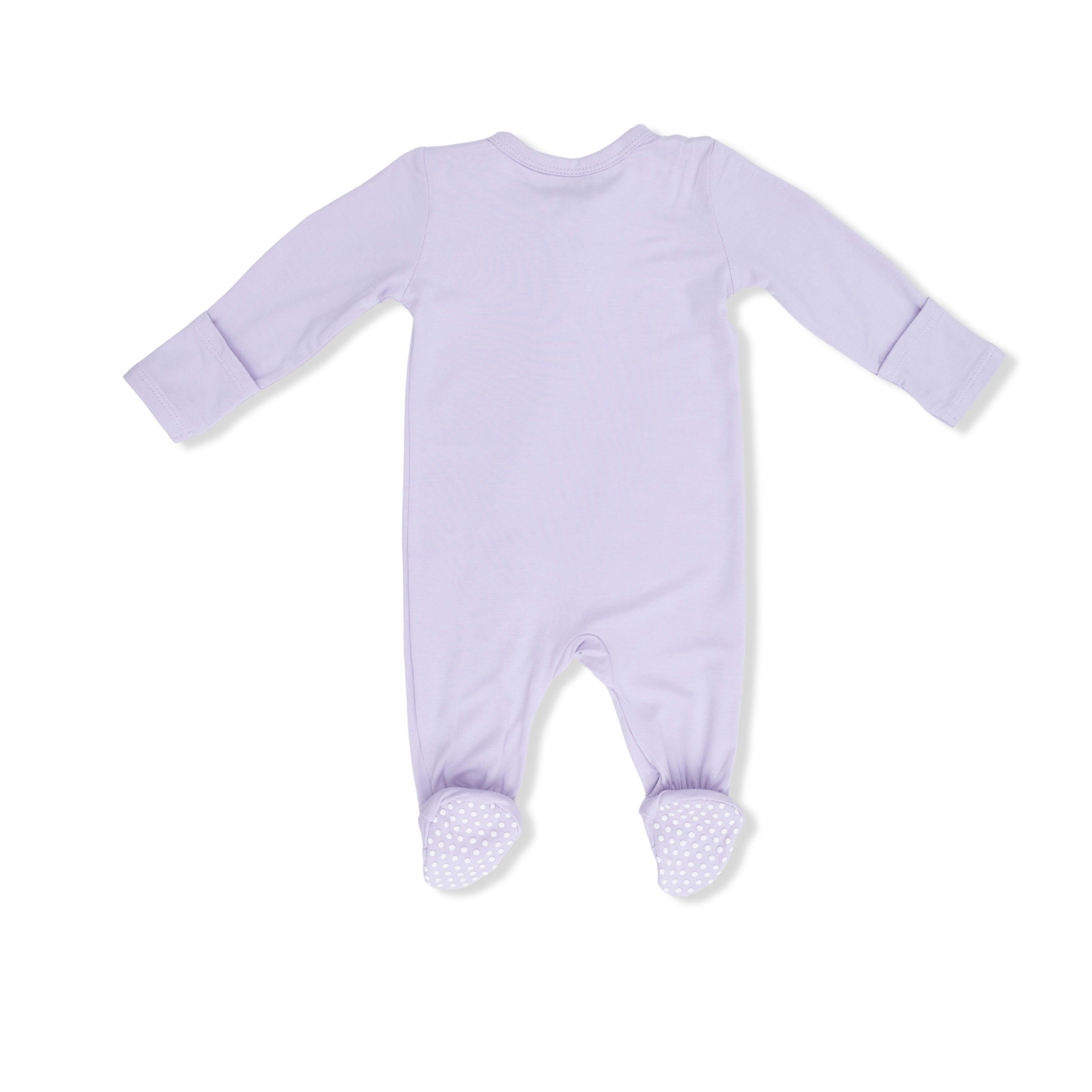 Solid Orchid Petal - 2 Way Zipper Footie