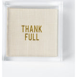 Thank Full Disposable Cocktail Napkin