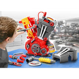Tuff Tools: Engine Overhaul Pretend Play Toy - 25 Piece Playset w/ Lights & Sounds