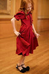 Mini Sophia Dress in Garnet
