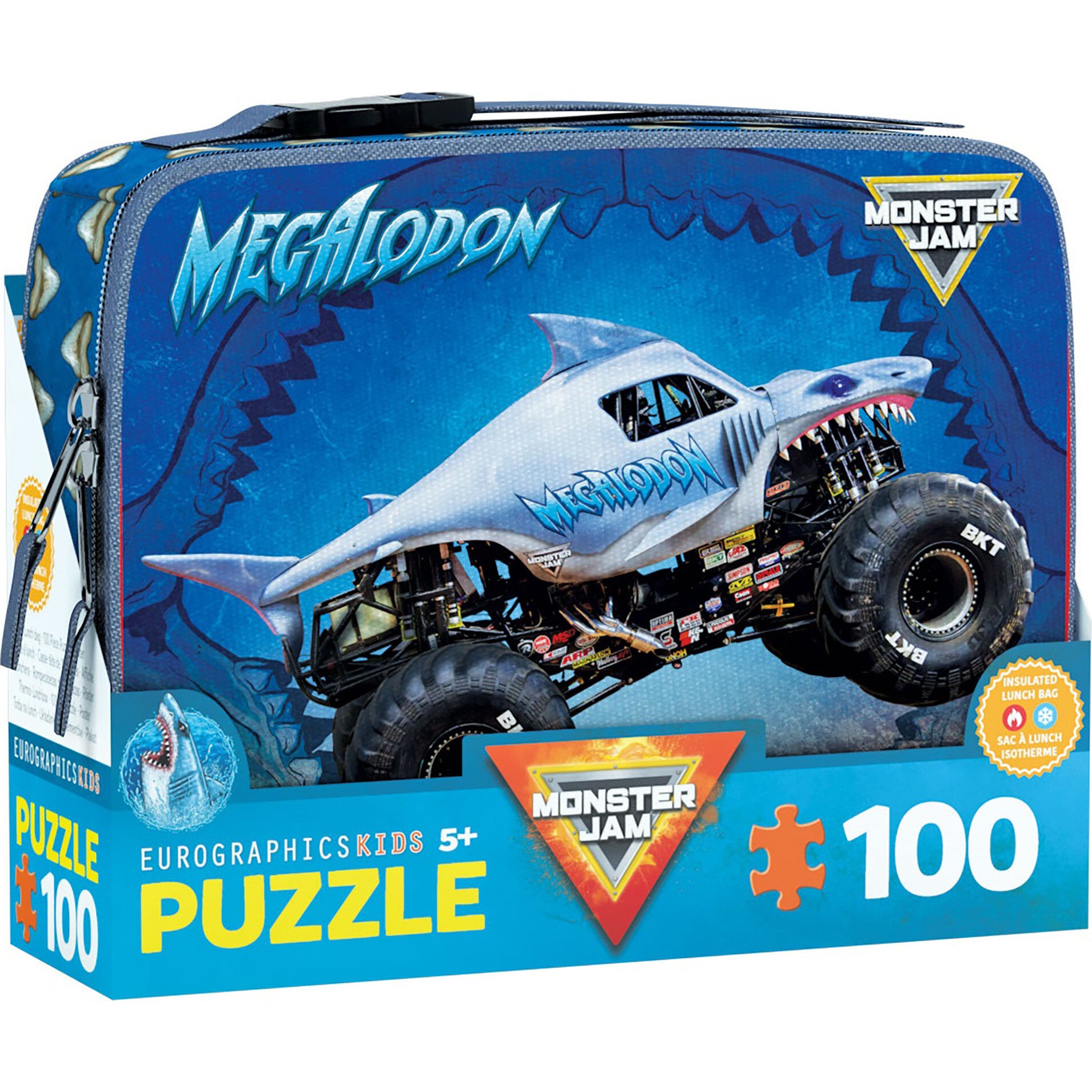 Monster Jam: 100pc Puzzle & Lunch Box - Megalodon