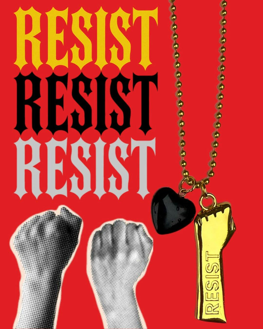 RESIST CHARM NECKLACE $2 donated to PLANNED PARENTHOOD