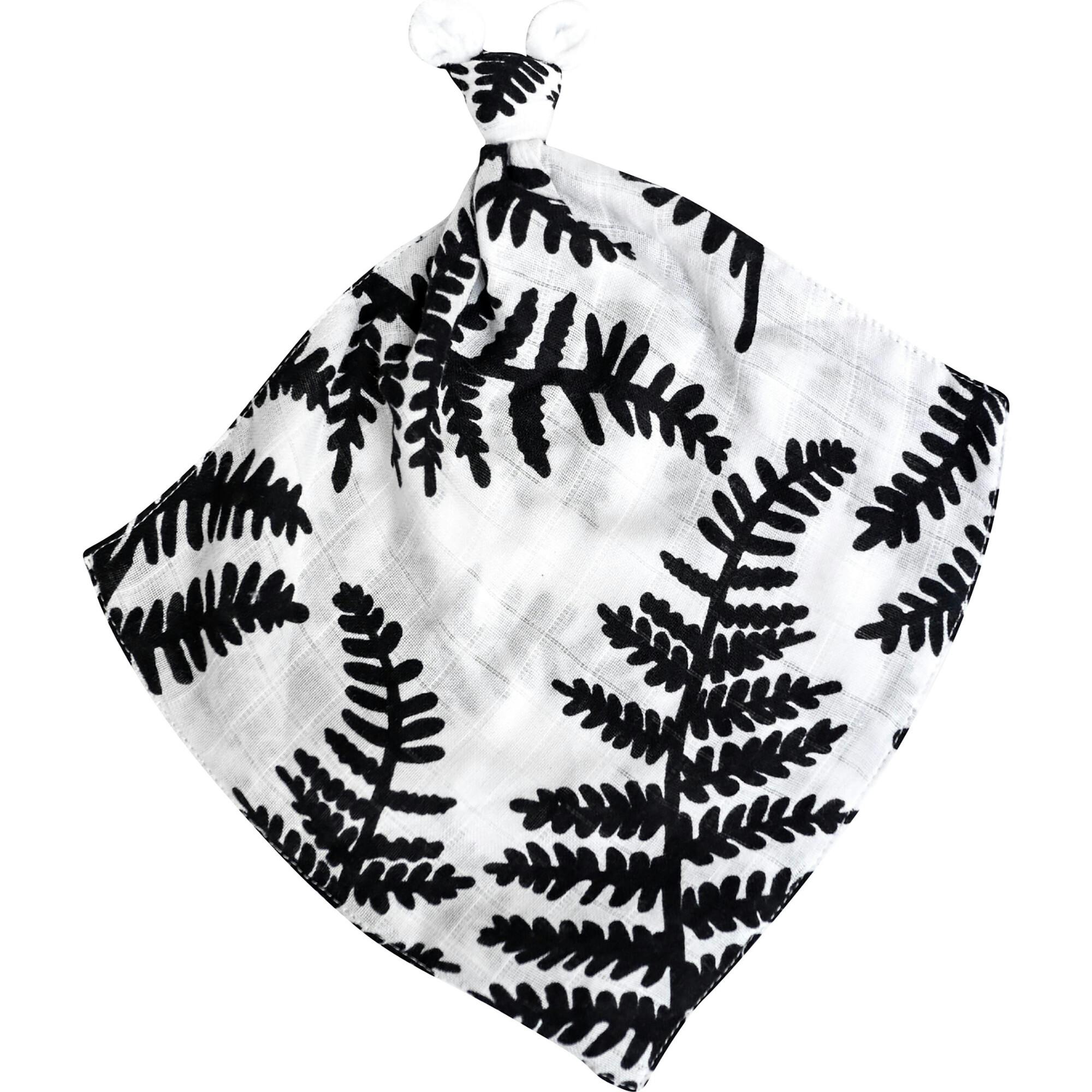 Fern Print Double Lay Knotted Muslin Lovey