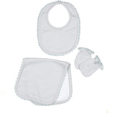 Bib/Mittens/Burp Cloth Set