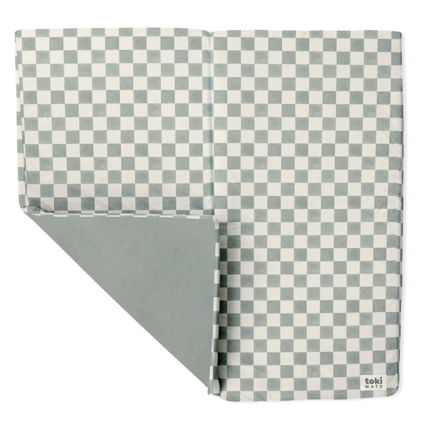 Checker Matcha Organic Cotton Mat