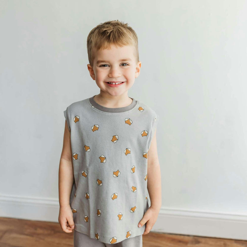 fox tee sleeveless