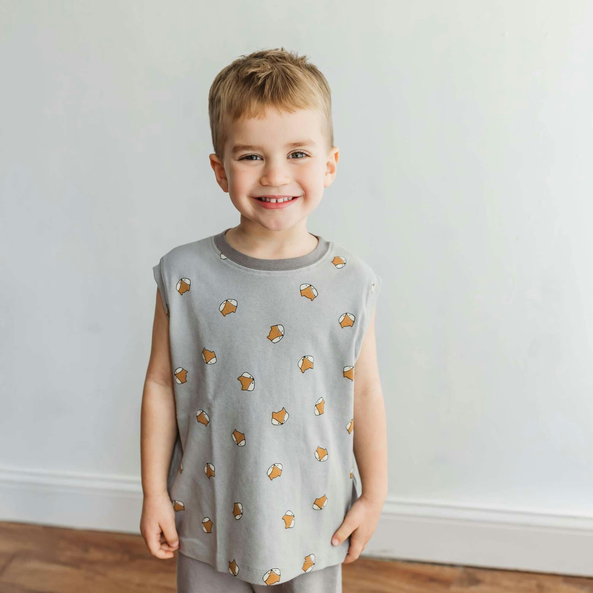 fox tee sleeveless