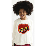 LOVE Cream Sweatshirt - Unisex for Boys and Girls