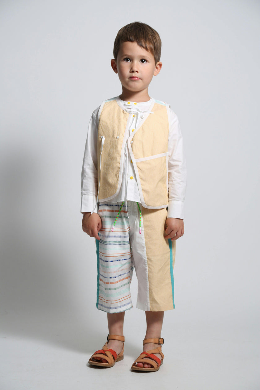 TOBIAS PADDED PATCHWORK VEST