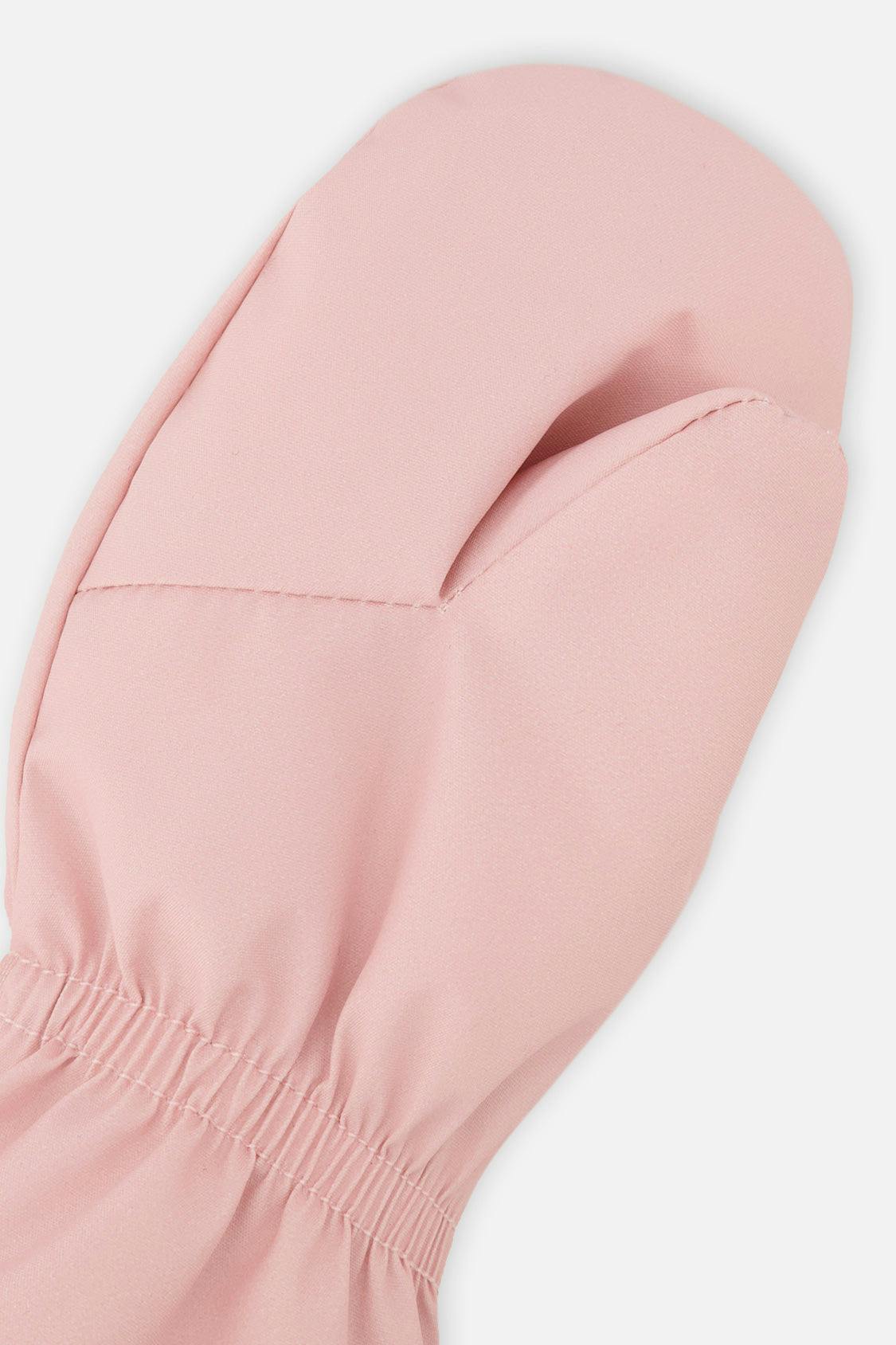 Lined Baby Mittens Pale Dusty Pink