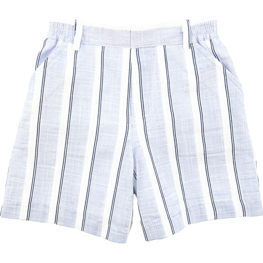 Stripe Linen Look Short
